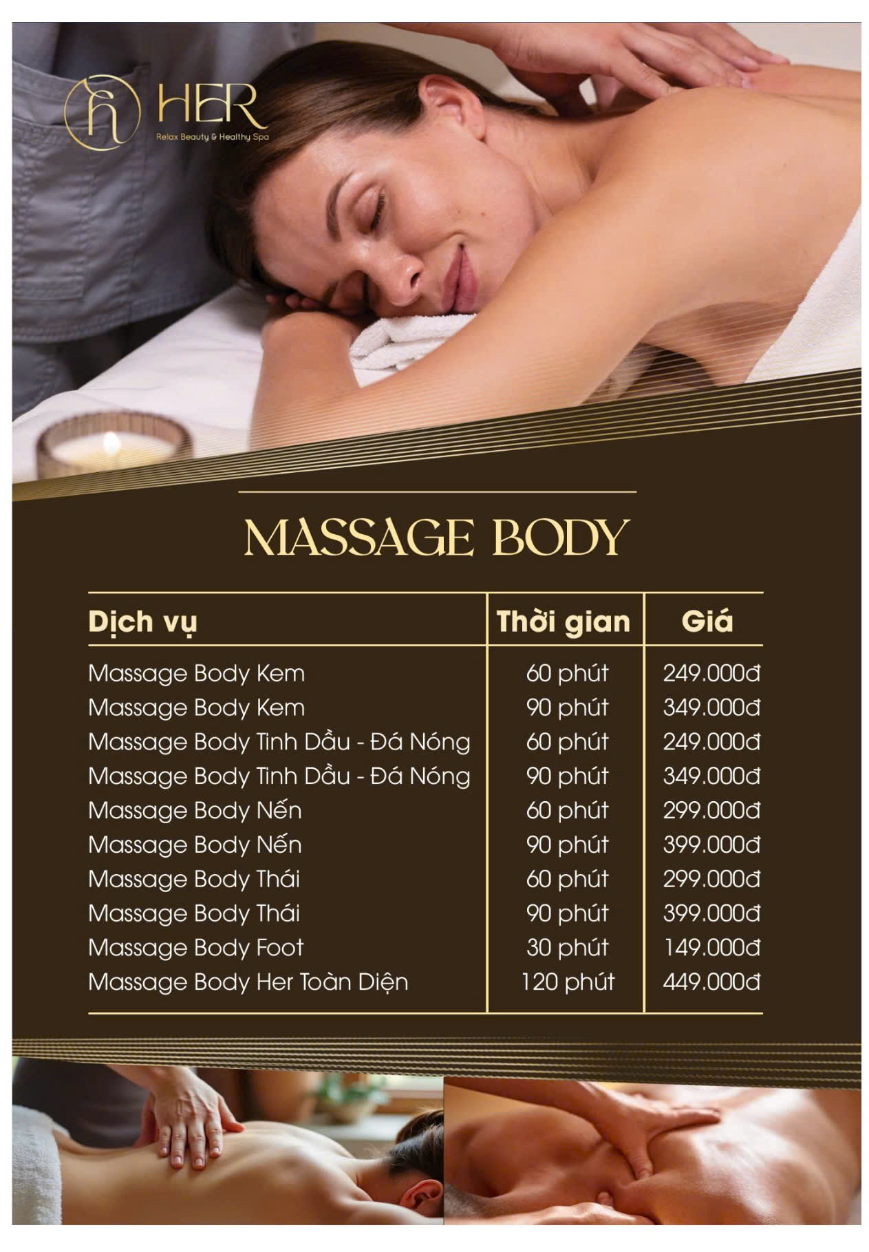HerSpa massage giá tốt