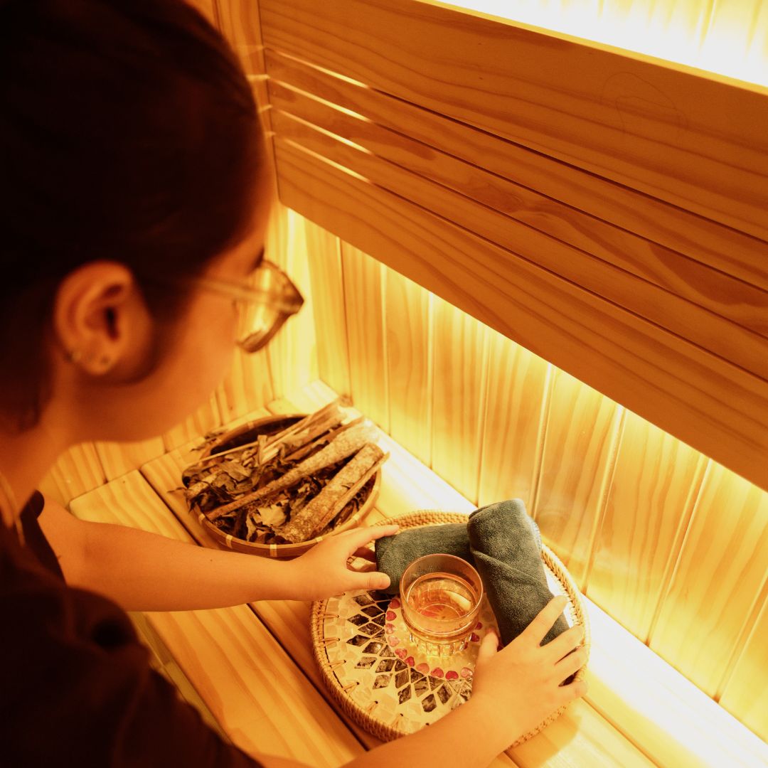 Không gian xông hơi yên tĩnh tại HerSpa.