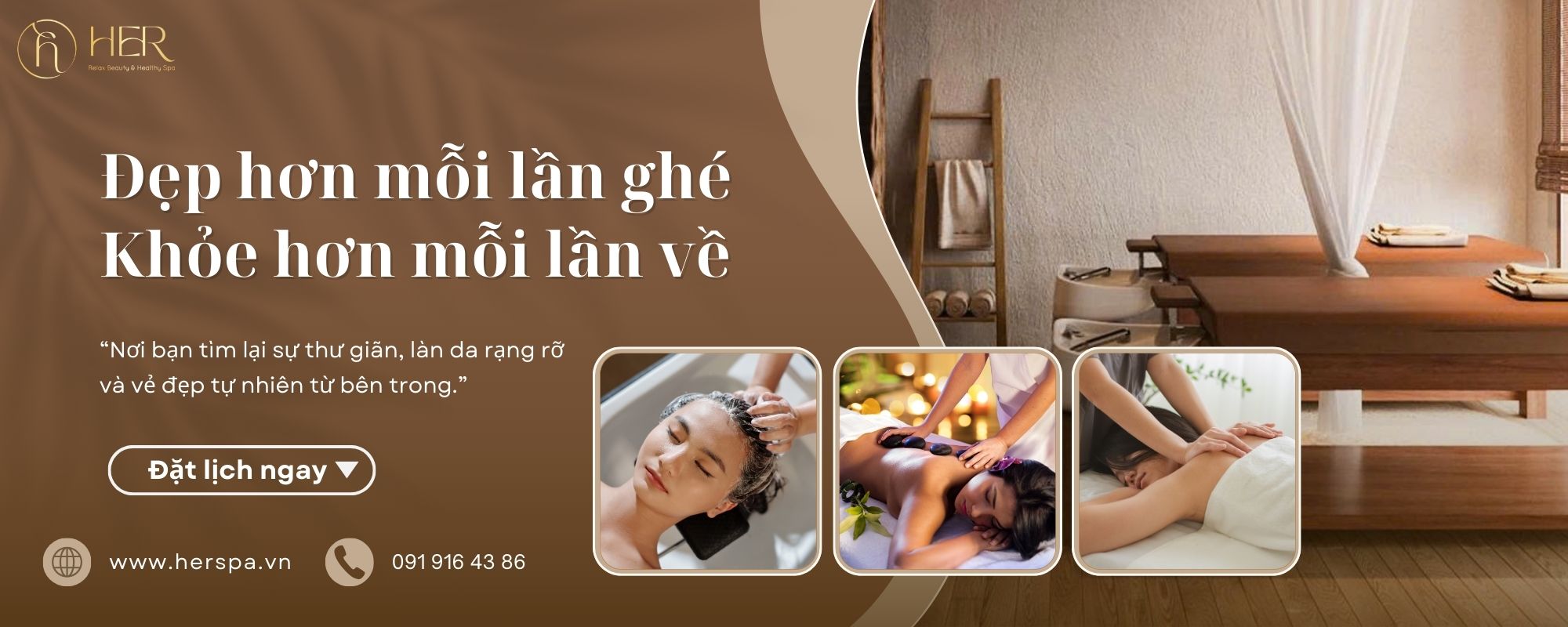 Khách hàng hài lòng với chất lượng dịch vụ spa tại HerSpa.